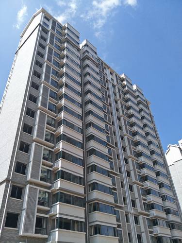 銅煤一號(hào)住宅小區(qū)牡丹園1#、2#、3#樓順利交工