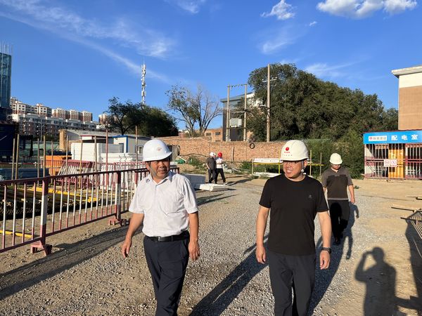 內(nèi)蒙古住建廳質(zhì)安處副處長(zhǎng)魏奎鍔一行蒞臨中潤(rùn)府項(xiàng)目檢查指導(dǎo)工作