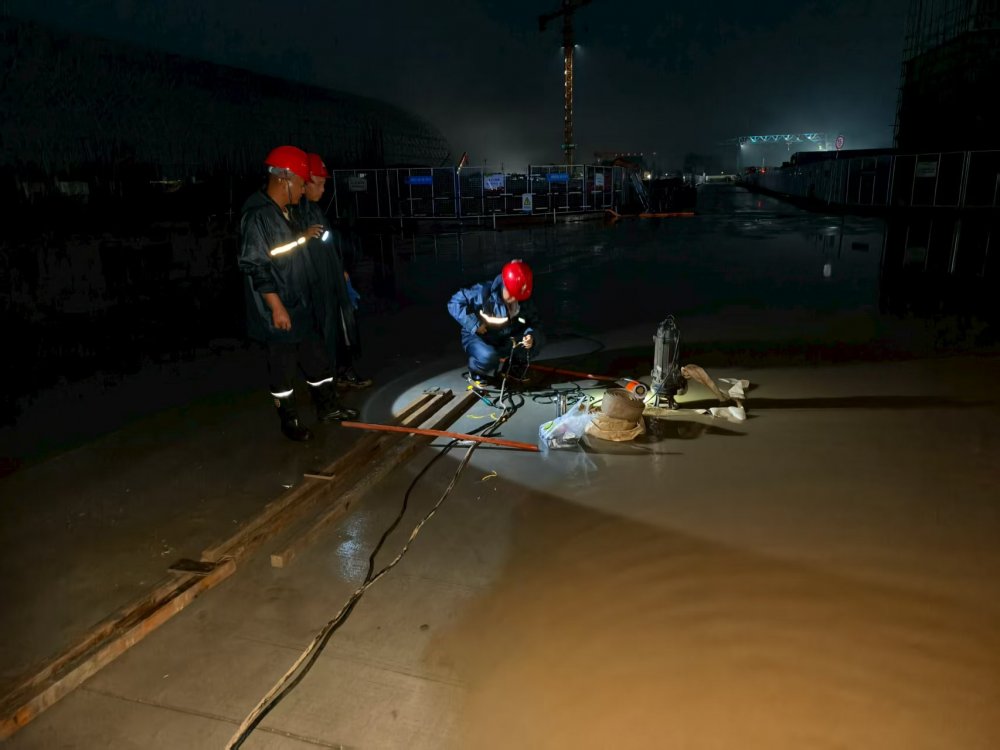 陜煤建設(shè)韓城分公司土建四項目部：風雨無阻趕工期 晝夜奮戰(zhàn)顯擔當